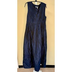 Peserico Navy Blue Sleeveless Maxi Dress